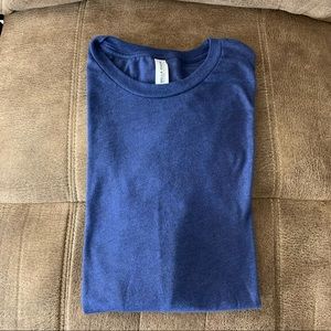 Bella+Canvas Men’s Long Sleeved Blue Shirt M